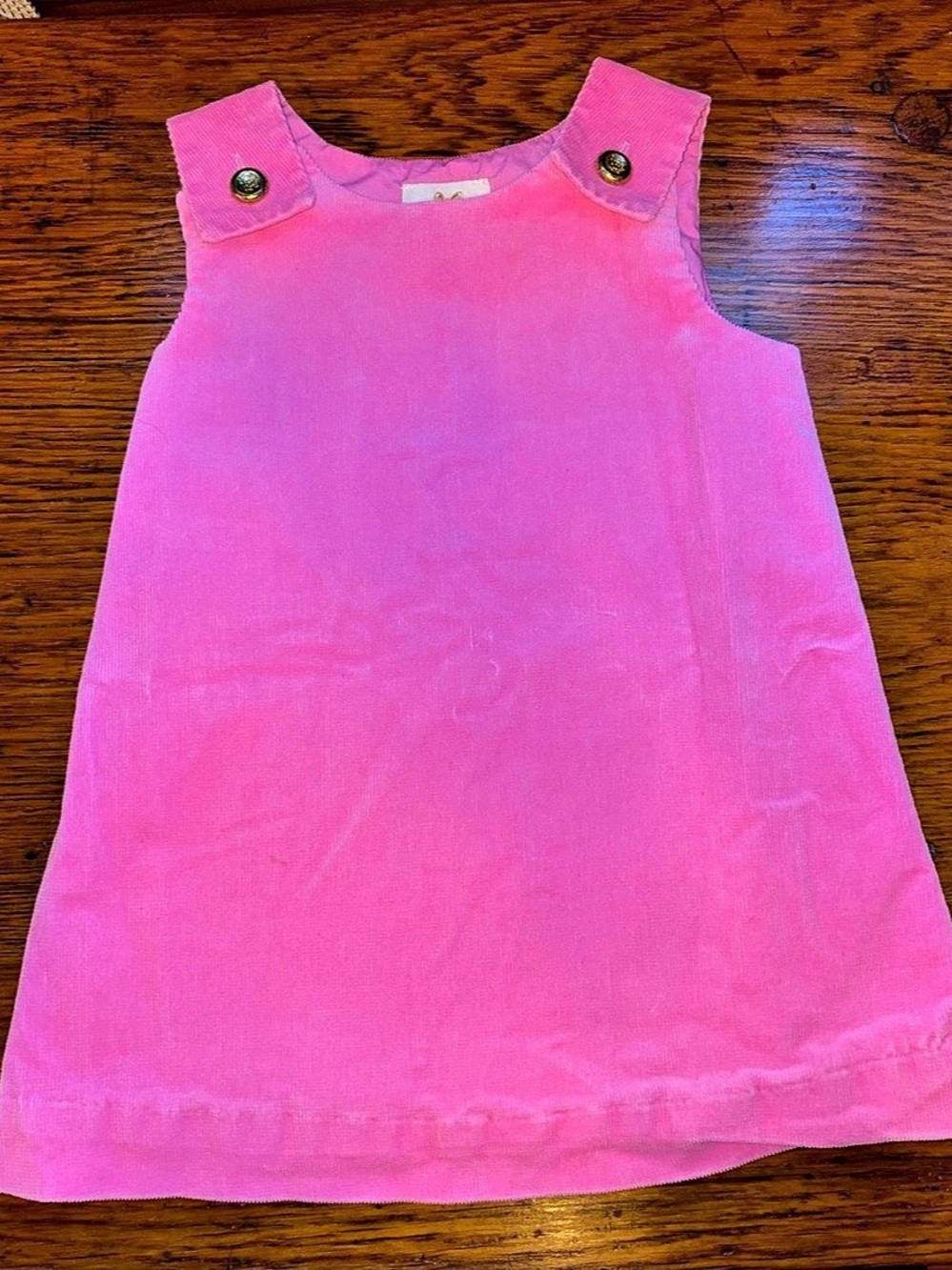 The Beaufort Bonnet Company Girls 4T Pink Corduroy Dress